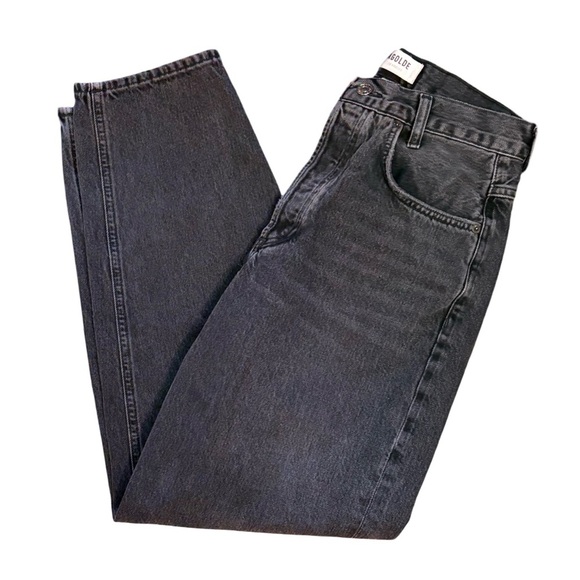 Agolde Tapered Baggy Jean in Washed Black High Rise Button Fly 80s Inspo Size 27 - Picture 8 of 13